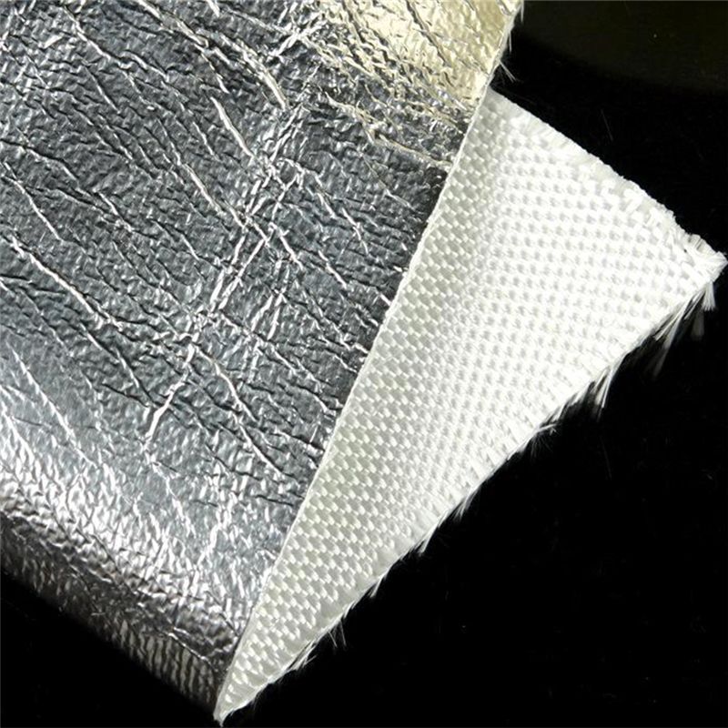 ¿Para qué se utiliza la tela de fibra de vidrio con papel de aluminio?
