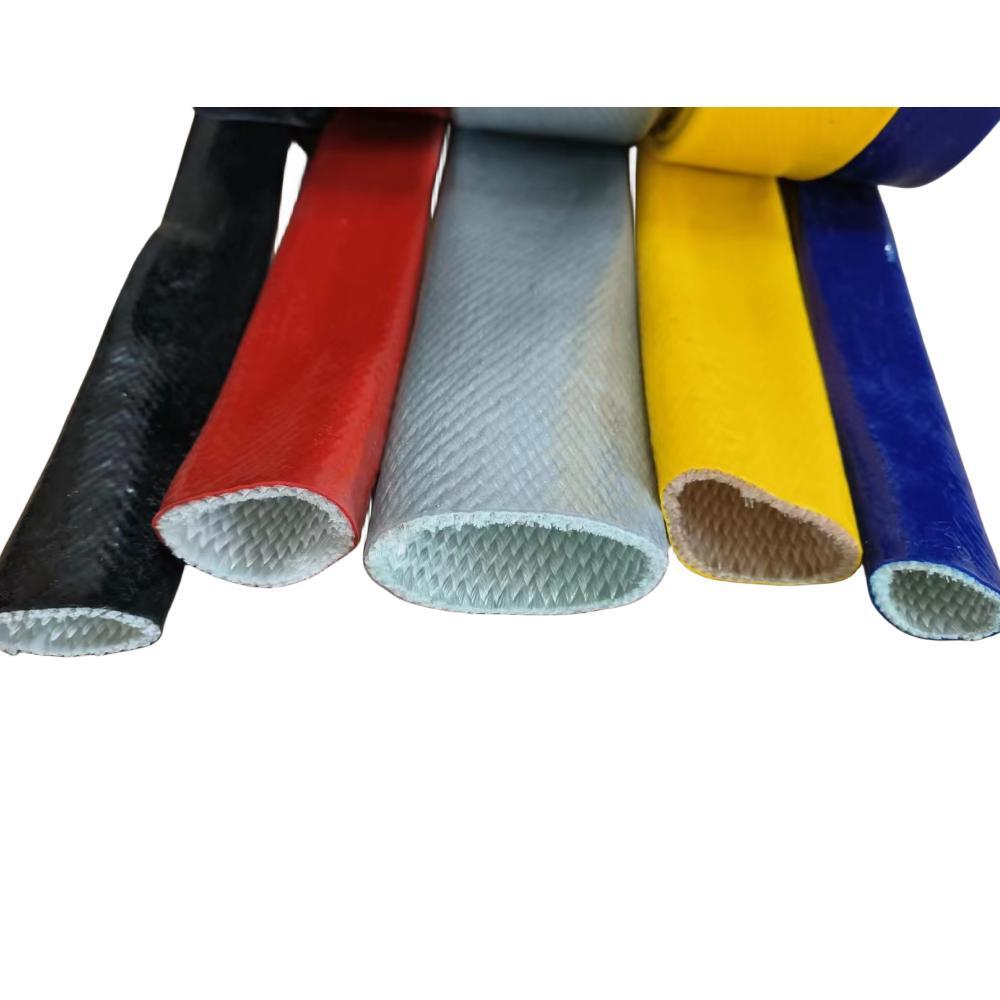 Manguera de protección térmica de fibra de vidrio recubierta de silicona