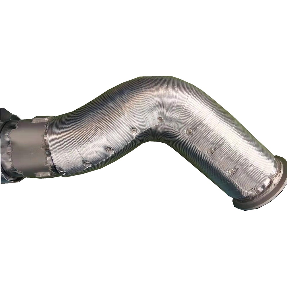 Manguito de protección térmica del tubo de escape de papel de aluminio con manguito de escape de basalto